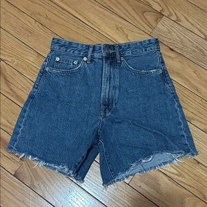 Everlane Dark Blue Jean Shorts Size 27